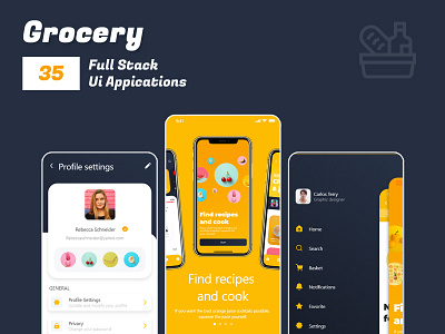 Recipes App Design app branding cook recipes grocery app illustration minimal recipes uiux