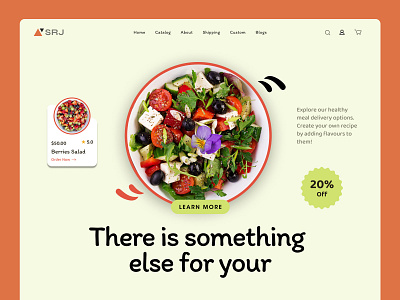 Food/Health website design animation design graphic design illustration mockup ui website