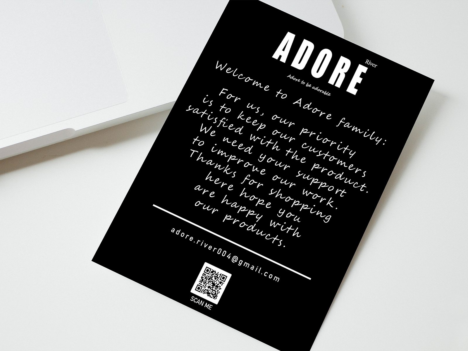 ADORE RIVER THANK YOU CARD by Salman Zulfiqar on Dribbble