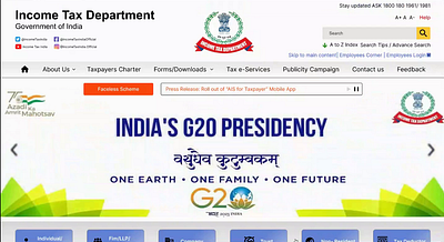 Redesigned Indian Income Tax Website branding build dailyui design designdrug figma illustration logo ui ux watchmegrow
