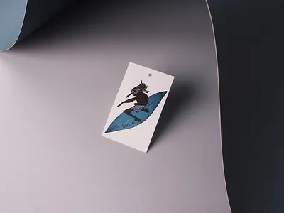 custom surfer swing tags paper liverpool branding custom swing tags design illustration swing tags