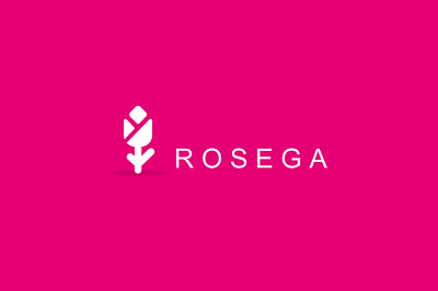 Rosega -Logo app ui design branding design illustration logo minimal uiux vector