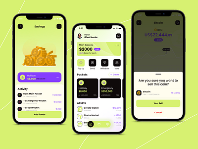 Smart Banking - Investing in Mobile Apps for Financial Growth analytic branding financialapp gradient mobile bangking smart bangking app stock market