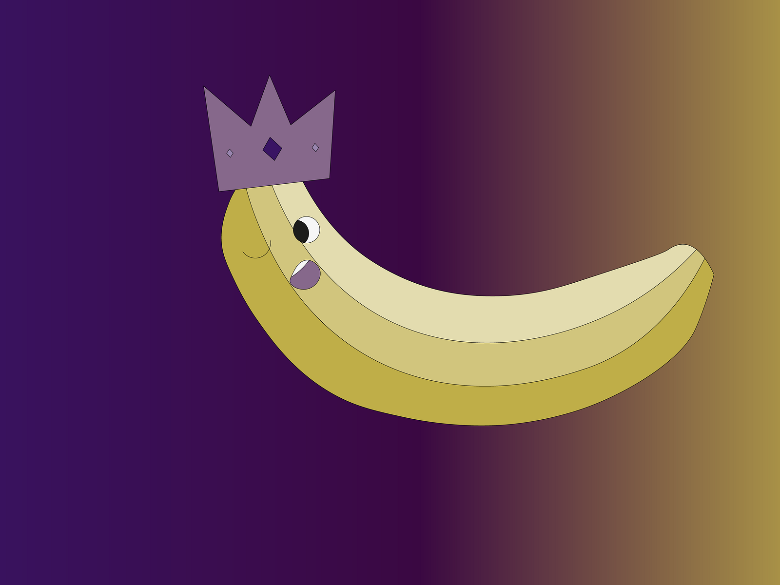 The Banana King by Abeeha Umer on Dribbble