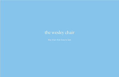 The wesley chair