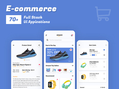 E-Commerce App app design branding business creative ecommerce mobile app graphic design minimal technology