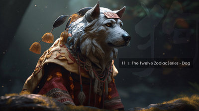 11 ｜ The Twelve ZodiacSeries - Dog design fashion illustration ui ux 设计