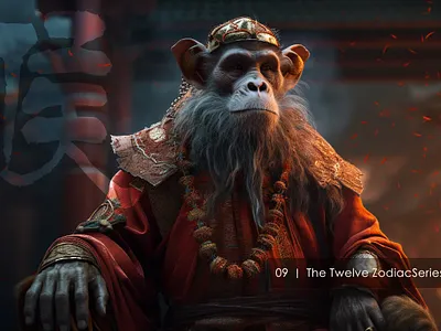 09 ｜ The Twelve ZodiacSeries - Monkey app design fashion illustration ui ux 设计