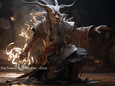 08 ｜ The Twelve ZodiacSeries - Goat 3d animation design fashion illustration logo ui ux 设计