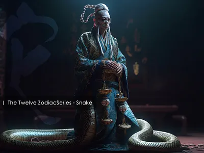 06 ｜ The Twelve ZodiacSeries - Snake 3d animation design fashion illustration ui ux 设计