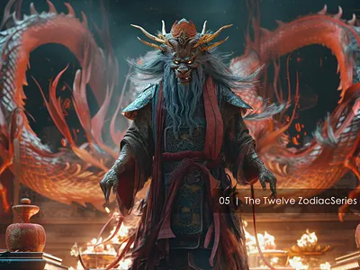 05 ｜ The Twelve ZodiacSeries - Dragon 3d animation design fashion illustration ui ux 设计