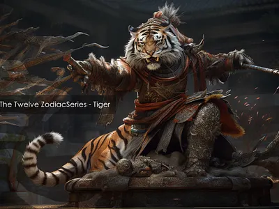 03 ｜ The Twelve ZodiacSeries - Tiger 3d animation design fashion illustration ui ux 设计