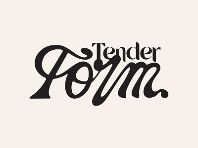 Tender Form - Wordmark branding cursive custom type custom typography fluid text fluid type graphic design hand type logo typography wordmark