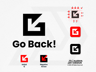 Go Back!!! Logo Design. arrow arrows awesome back branding creative design forward g go identity illustration initial initials inspirations logo simple strong symbol vector