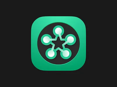 Star! 3d brand branding design figma gradient green icon illustration ios logo loop macos mobile nodes pop saas shadow star startup
