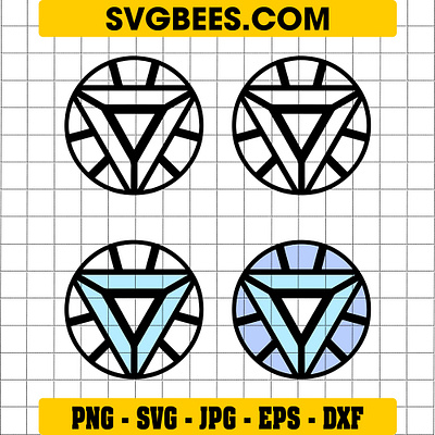 Iron Man Arc Reactor SVG iron man arc reactor svg svgbees