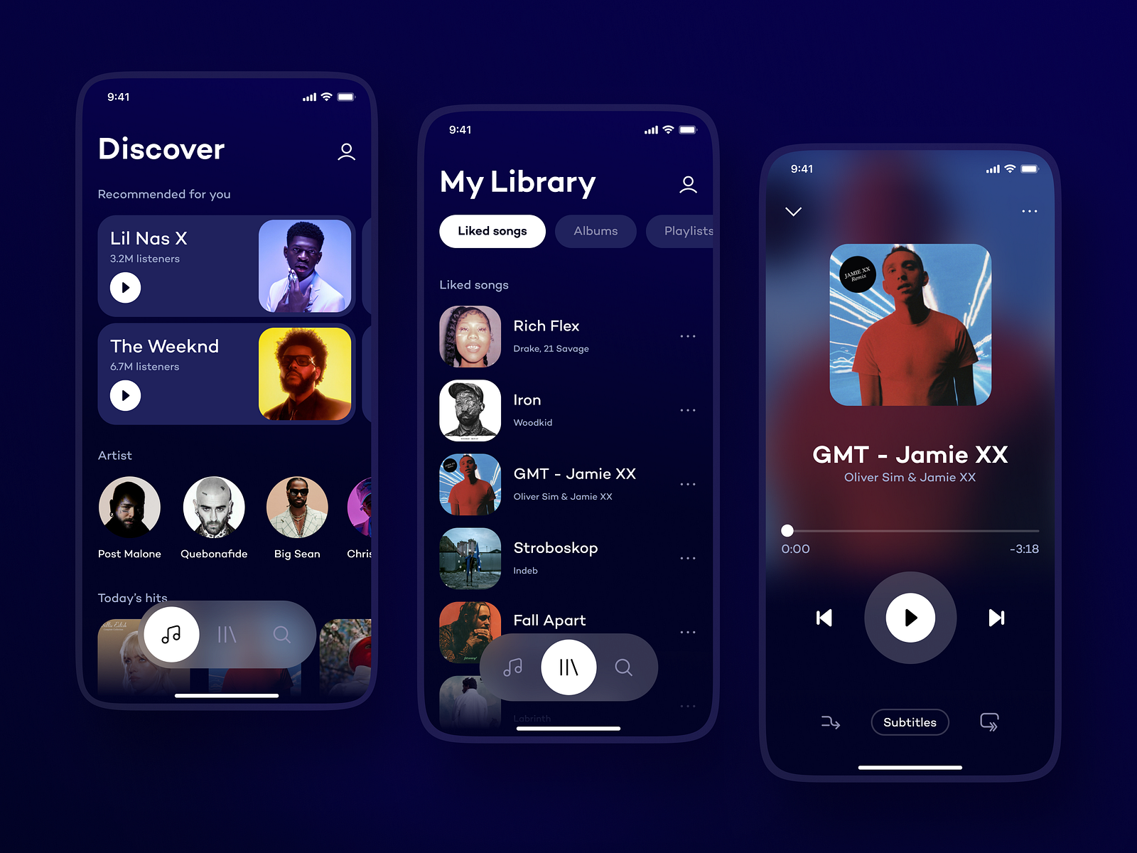 Music Streaming App 🎵 by Jay Rathod on Dribbble