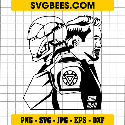 Iron Man Helmet SVG iron man helmet svg svgbees