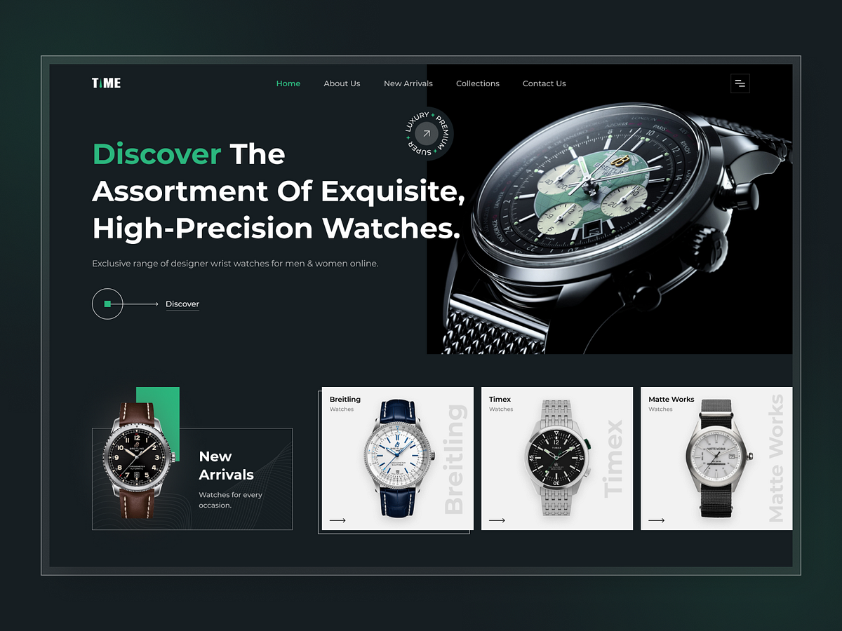 Smartwatch site designs, themes, templates and downloadable graphic
