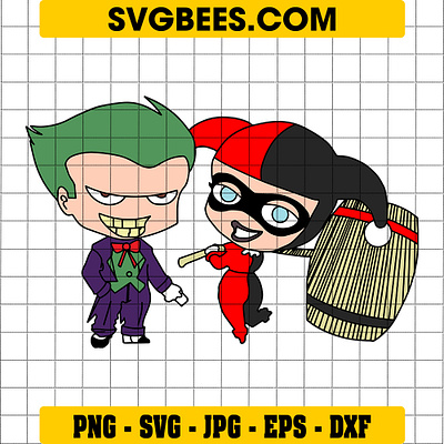 Harley Quinn And Joker SVG harley quinn and joker svg svgbees