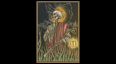 Wizard (For Sale) artwork darkart dotwork drawing illustration macabre skull