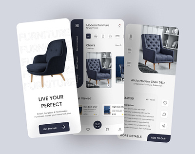 Furniture UI Design app app design design furniture product design ui uiux ux