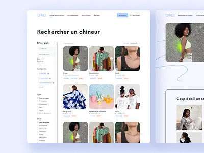 ORRA - Listing products / product page cards desktop e shop filters listing listing products product list search searching page shop shopping ui ux website