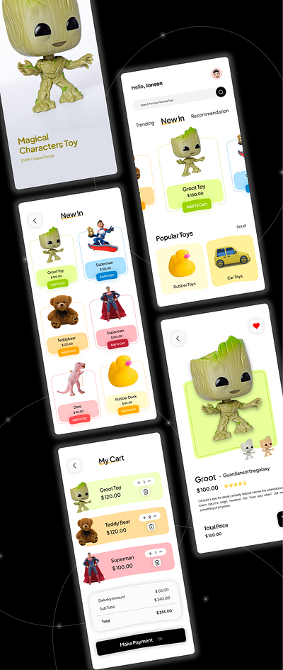 All toy lovers, looking for a website or mobile app! app branding children design game graphic design illustration kids logo onlinestore play toy ui ux vector web