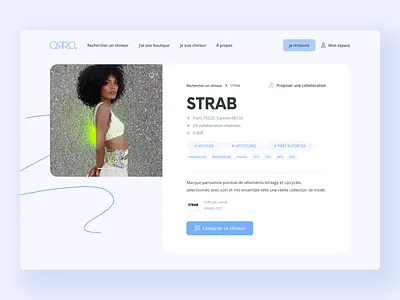 ORRA - Product page artice desktop detail e shop eshop informations product product page ui ux website