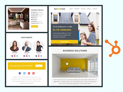 Best Home – HubSpot Real Estate Email Newsletter Template best home hubspot hubspot email templates real estate sellers