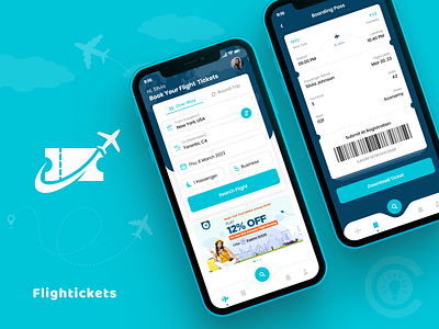 Flight Booking Mobile App UI/UX Design 3d animation flight booking ui