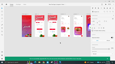 Food App UI Design branding design designer logo ui ux