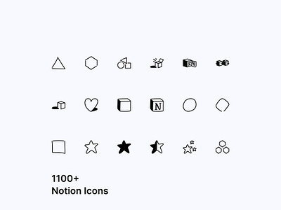 1100+ Notion Icons - Overflow Design app icons figma free freebie icon icon pack icon set notion notion icons notion template overflow design sketch svg ui icons vector web icons