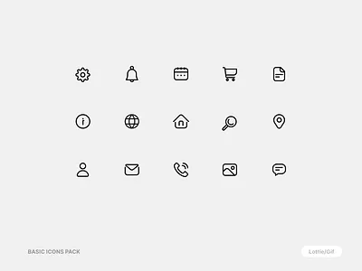 Basic icons pack animation home icon icon icon animation icons animation icons pack json lottie svg ui uiux ux