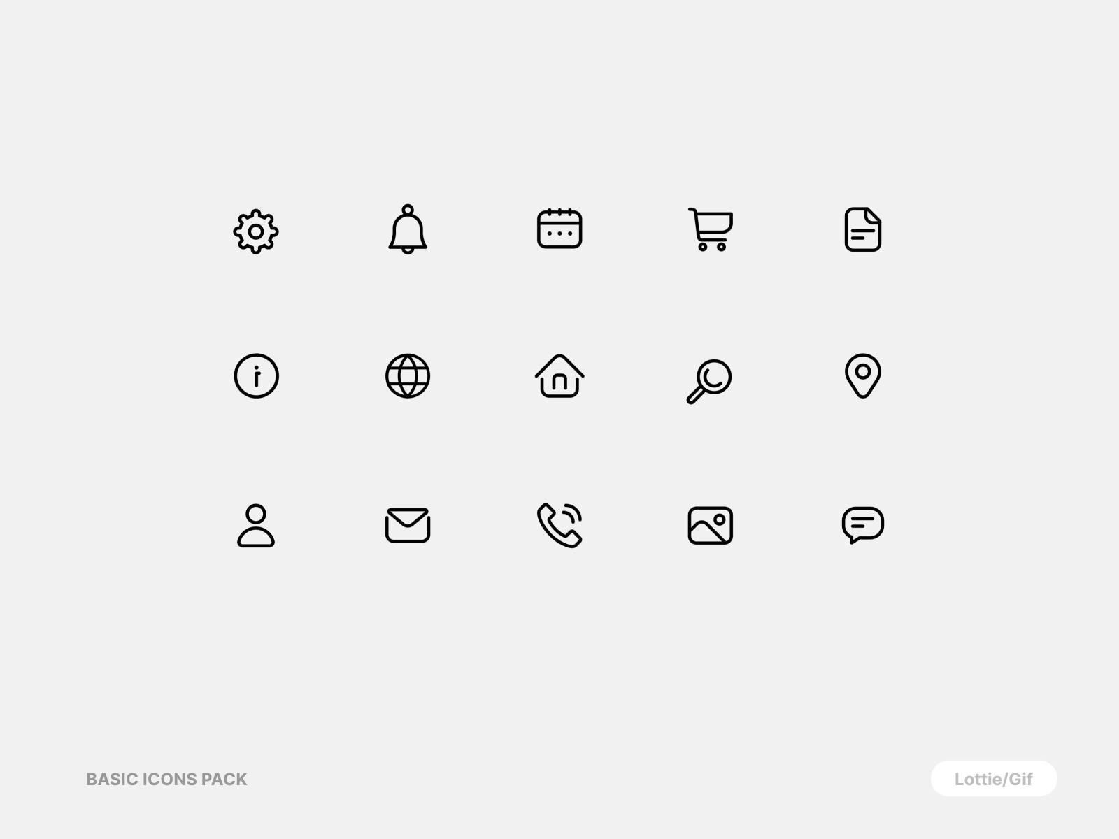 Basic Icons Pack By Alan On Dribbble