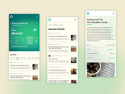 Ramadhan Pro 🕌 • Mobile Website exploration figma mopsyproject muslim ramadhan ui website