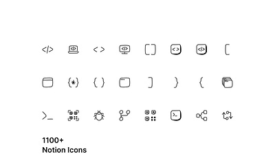1100+ Notion Icons - Overflow Design figma free freebie icon iconpack icons iconset illustator illustration notion notion icons notion template overflow design sketch svg vector