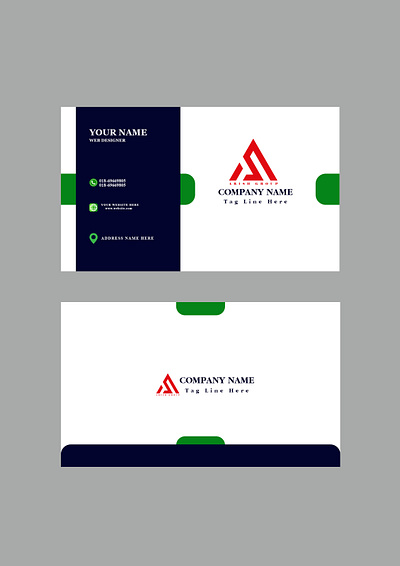 Modern corporate business card designe animation branding businessca design graphic design illustration logo typography