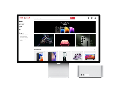 Elit Electronics homepage UX design ee.ge ecommerce elitelectronics homepage ui uidesign uiux ux uxdesign