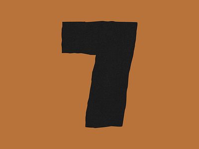 Number 7 36daysoftype design graphic design illustration logo typography vector