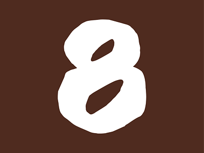 Number 8 36daysoftype design graphic design illustration logo typography vector