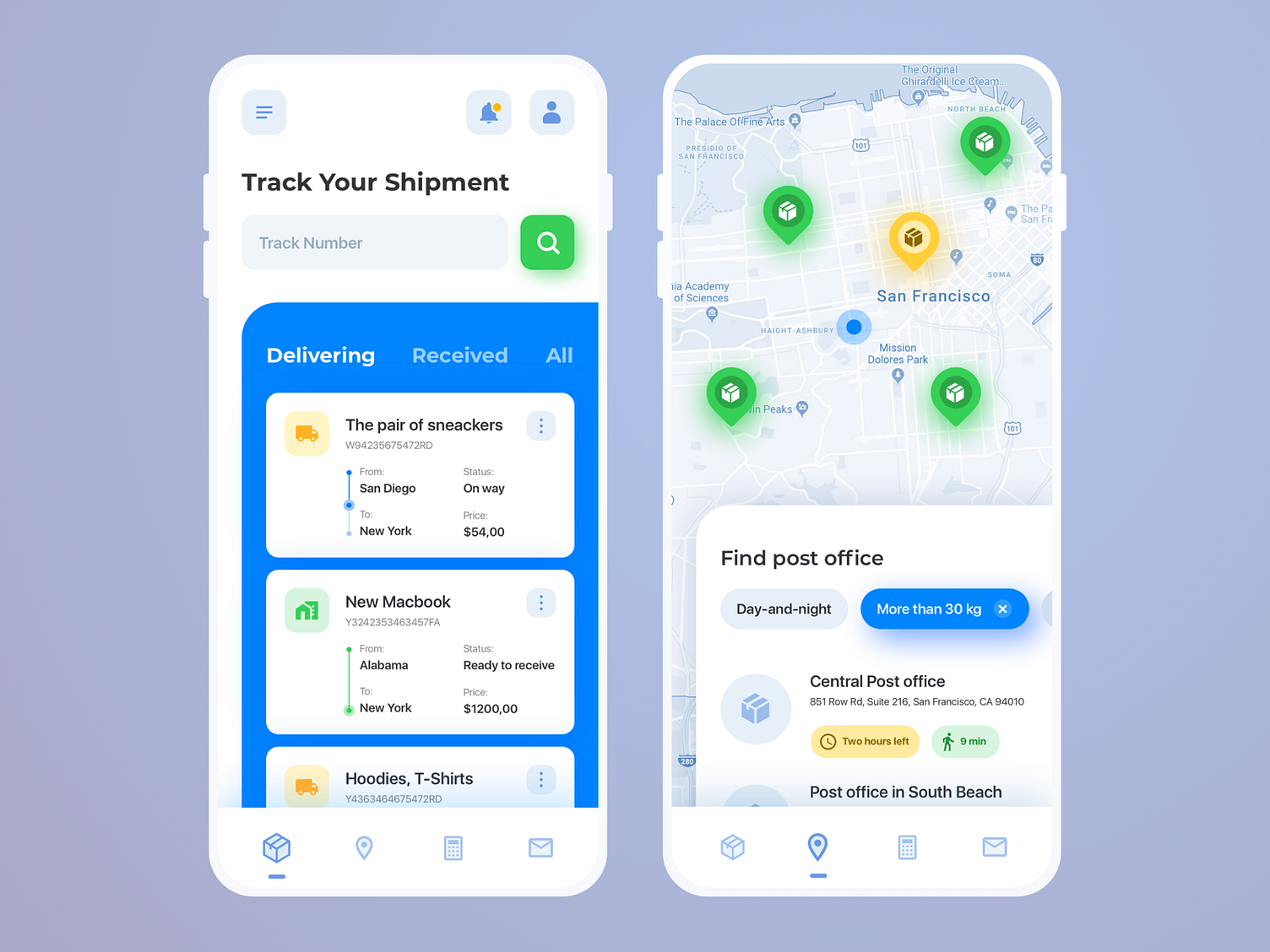 Logistics Mobile App design: iOS Android ux ui designer by Ramotion on ...