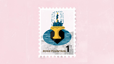 Stamps from Edinburgh. 6/7 Ross Fountain. 2d 2d animation adobe animation edinburgh fountain frame by frame frame by frame animation illustration illustration art post ross ross fountain scotland scottish stamp toon boom toon boom harmony toonboom water