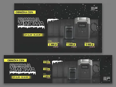 Winter promotion EcoFlow art branding design graphic graphic design illustration logo photoshop