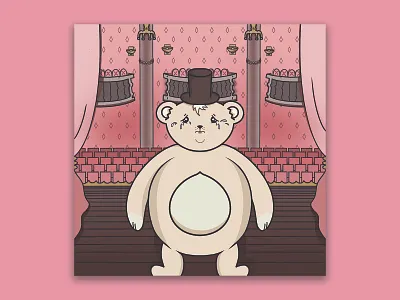 Teddy - drawing art design draw drawing graphic design illustration minimal raster graphic