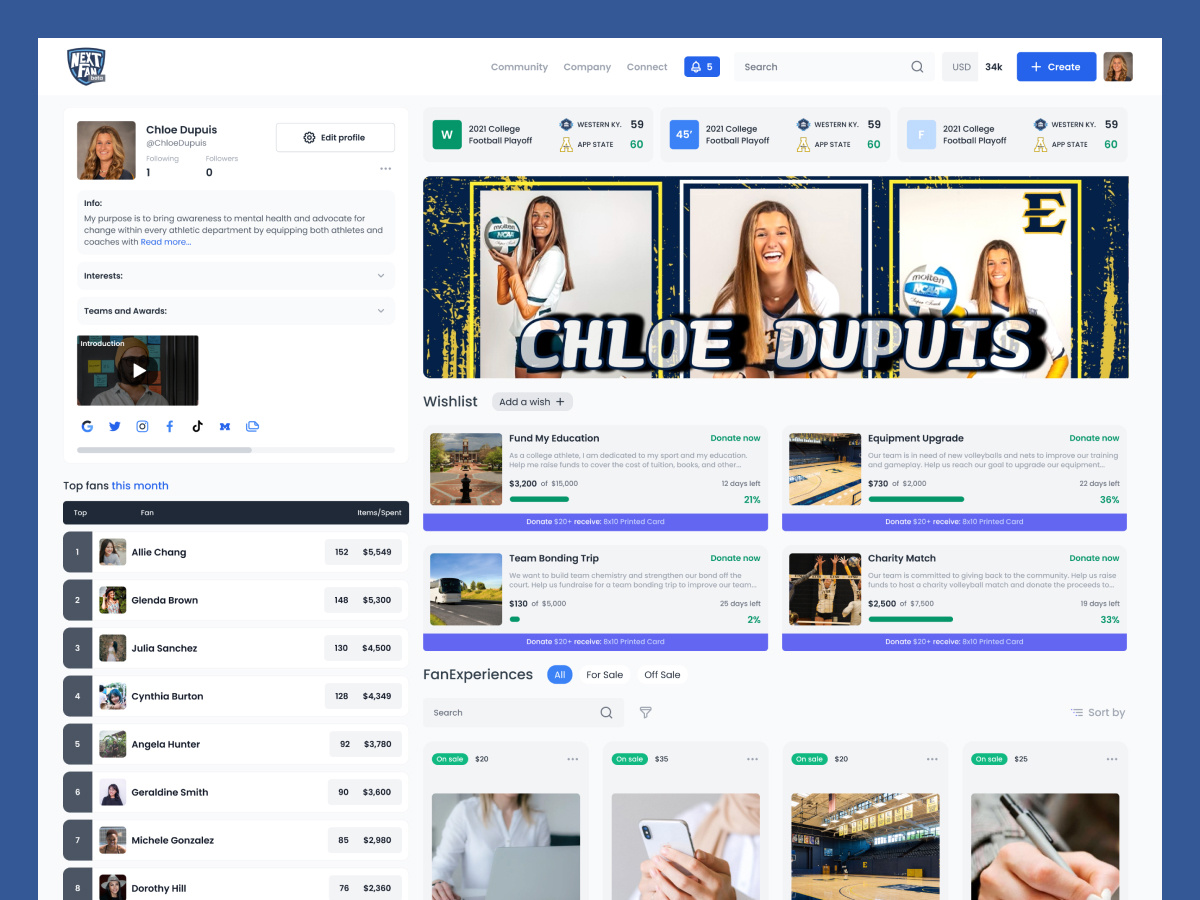 Sports marketplace platform app design ui ux web design