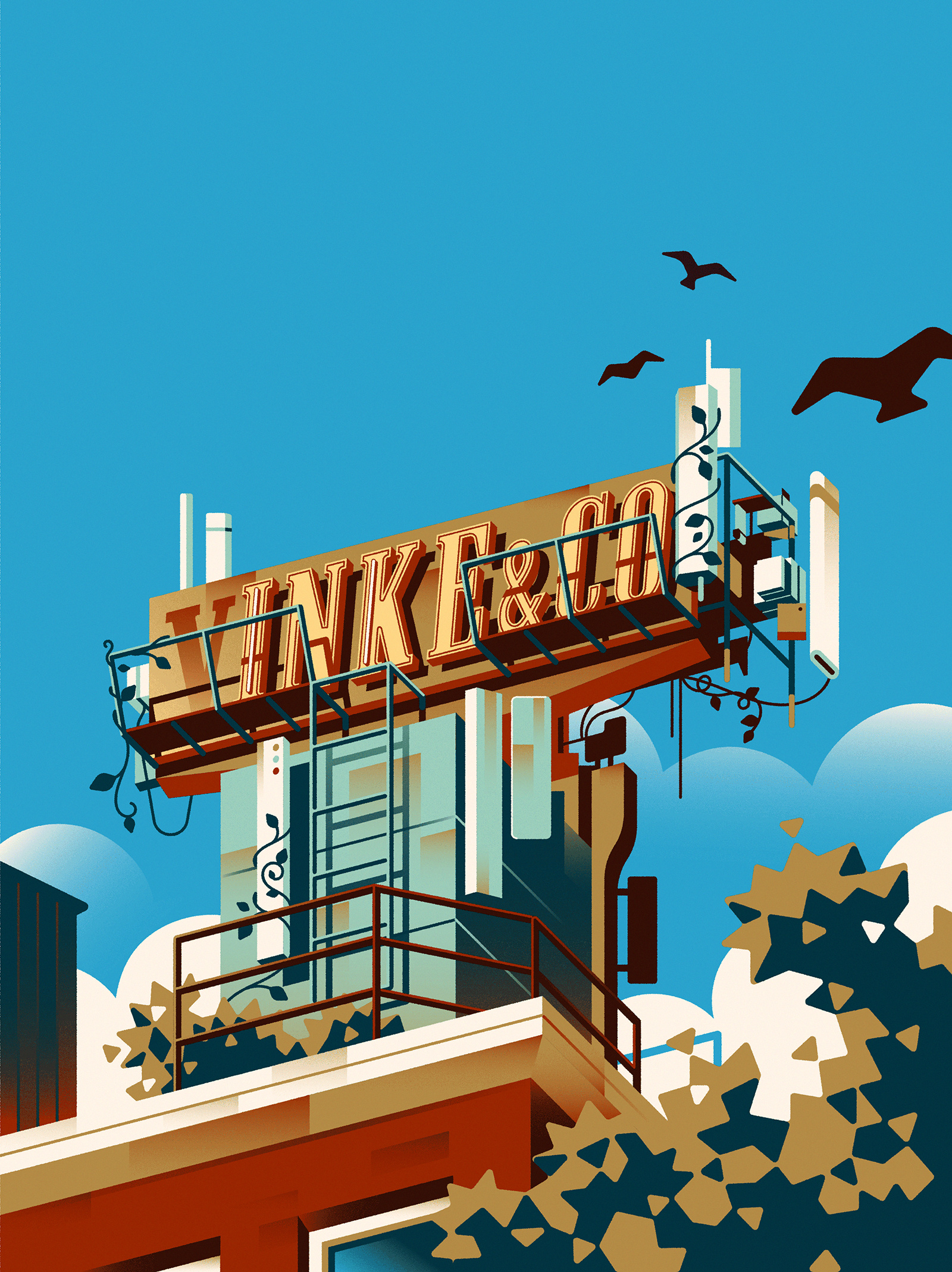 Vinke & Co - Amsterdam amsterdam apocalyptic architecture building city construction illustration structure