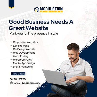 Good Business Needs A Good Website animation branding graphic design motion graphics ui