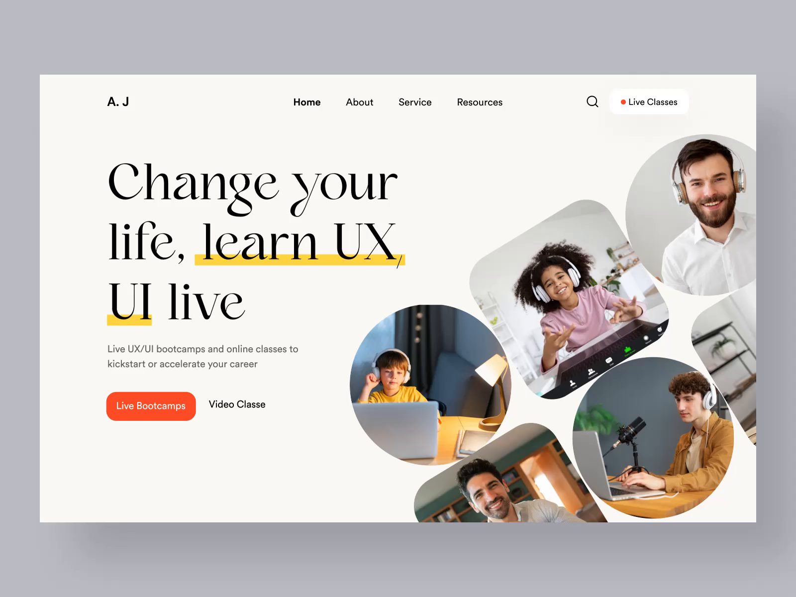 Example of Landing Page Design