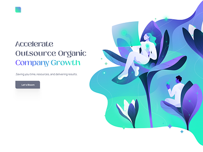 Hero Image illustration for 🌷 site branding character flower graphic design heroimage home page illustration landing page logo ui ux vector web design website